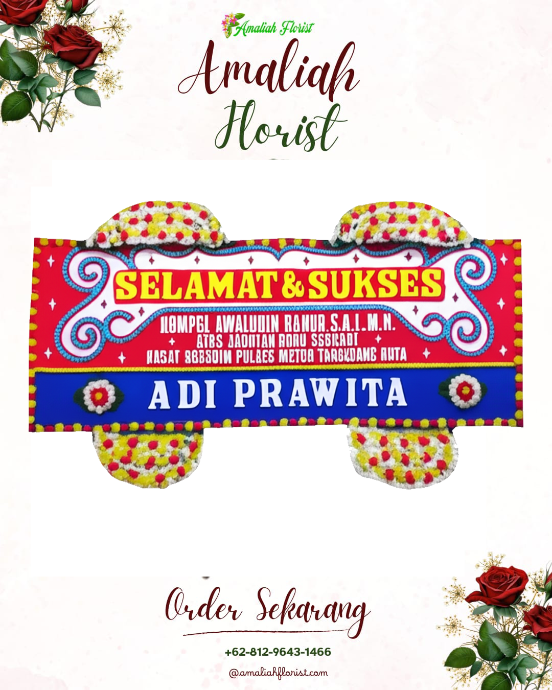 Papan Bunga Ucapan Selamat Pulau Dullah Selatan